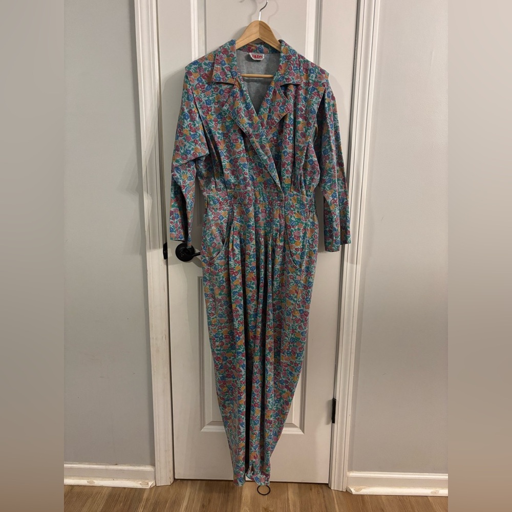 FADS vintage Floral Patterned Jumpsuit